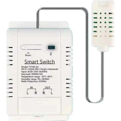 Tuya смарт реле с влагомер и термометър с Wi-Fi и RF управление