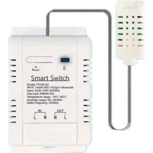 Tuya смарт реле с влагомер и термометър с Wi-Fi и RF управление