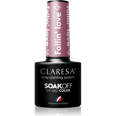 Claresa SoakOff UV/LED Color Fallin' Love гел лак за нокти цвят 9 5 гр