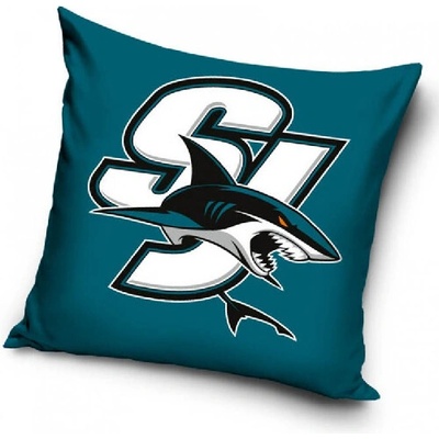 TipTrade Velurový Polštář NHL Color San Jose Sharks 40x40
