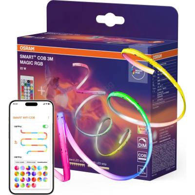 OSRAM - LED RGB димируема лента SMART+ MAGIC 3m LED/22W/230V Wi-Fi + дистанционно управление (P228043)