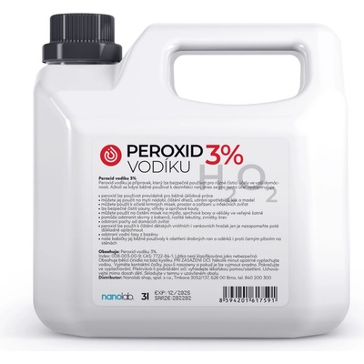 Nanolab Peroxid vodíka na upratovanie 3 l