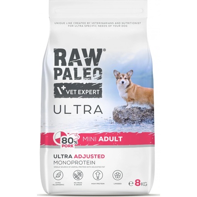 Vetexpert Raw Paleo Ultra Pork Adult Mini 8 kg