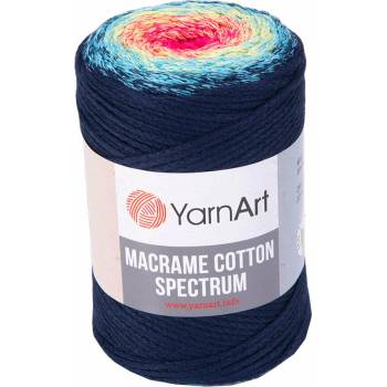 YARNART Macrame Cotton Spectrum 225 m 1318 Pink Blue юта (Macrame Cotton Spectrum 1318)