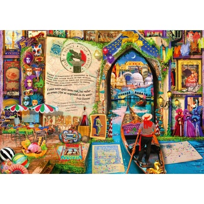 Bluebird Puzzle - Puzzle Stewart: Life is an Open Book in Venice - 4 000 piese