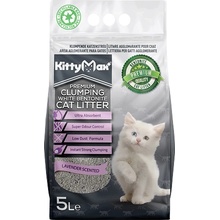 Kittymax hrudkující bezprašný bílý bentonit Lavender 10 l