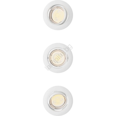 Philips - комплект от 3 вградени осветителни тела PERIDOT 1xGU10/7W/230V, бели (P7278)