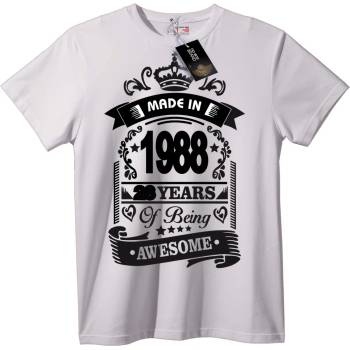 NOONEBRAND 1989 2 Години Ауесом Тениска - XS, White