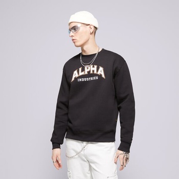 Alpha Industries Суитчър College Sweater мъжки Дрехи Суичъри 14630103 Черен M (14630103)