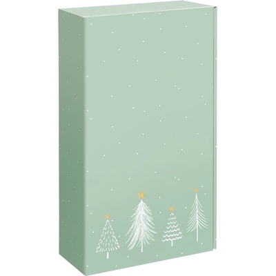 Darčeková krabica Modern Christmas na 2 fľaše 360x192x95 mm