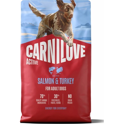 Carnilove Active Dog Made with Salmon & Turkey for Adult All Breeds 4 kg