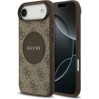 GUESS Калъф Guess 4G Circle Classic Logo MagSafe за iPhone Air - кафяв (3666339490010)