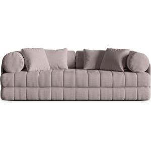 Cosmopolitan Design Сиво-бежов сгъваем диван от прежда с примки от букле 206 cm Kemi - Cosmopolitan Design (COS_3SF_207_F1_KEMI2)