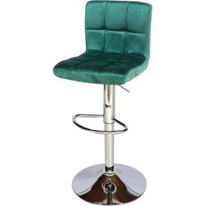 Bogdan Furniture Am Бар стол Калипсо-12 кадифе-тъмно зелено