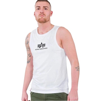 Alpha Industries Basic Mid Logo bílá