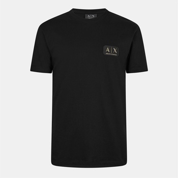 Armani Exchange Тениска Armani Exchange Men's AX Badge Large T-Shirt - Black UC001