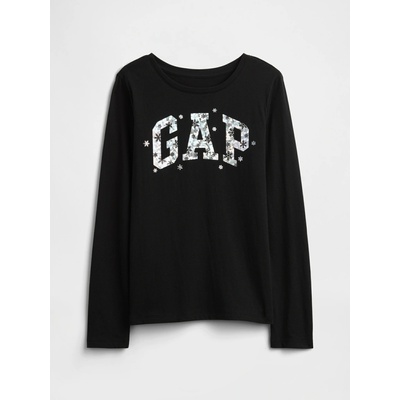 GAP detské tričko s logom čierna