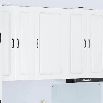 vidaXL Панел за миялна машина Kalmar Лъскаво бяло 50 x 31 x 100 см (884778)