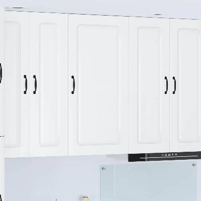 vidaXL Панел за миялна машина Kalmar Лъскаво бяло 50 x 31 x 100 см (884778)