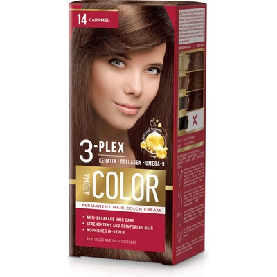 Aroma Color Farba na vlasy karamel 14