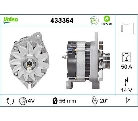 Alternátor VALEO 433364