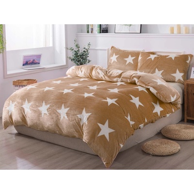 XPOSE Mikroplyš povlečení LÝDIE Exclusive béžové 140x200 70x90 – Hledejceny.cz