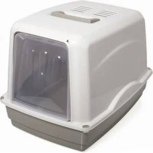 Georplast Закрита котешка тоалетна с карбонов филтър VICKY 54x39x39 см GEORPLAST Италия 10582