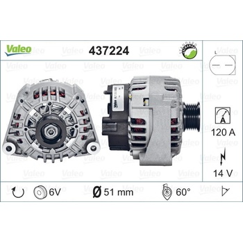 VALEO Alternátor 437224