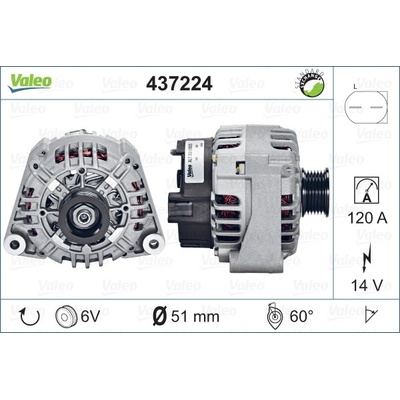 VALEO Alternátor 437224