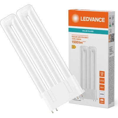 LEDVANCE Osram DULUX LED F24 EM & AC MAINS V 12W 840 2G10