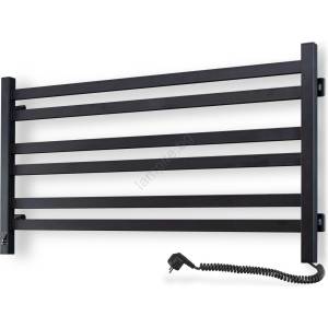 Vertaduro - Радиатор за баня, ребрист, с термостат AVA 181W/230V 50x90 cm IP44 черен, десен (VR0109)