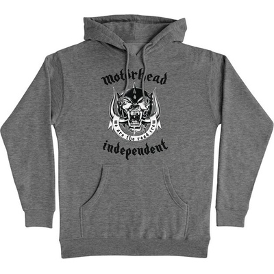 Independent mikina Motorhead Warpig P/O Hooded Heavyweight Sweatshirt Gunmetal Hthr 158318