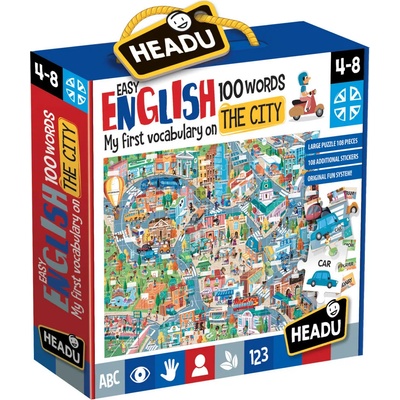 Headu Образователен комплект Headu - Града, първите 100 английски думи (HIT21000)