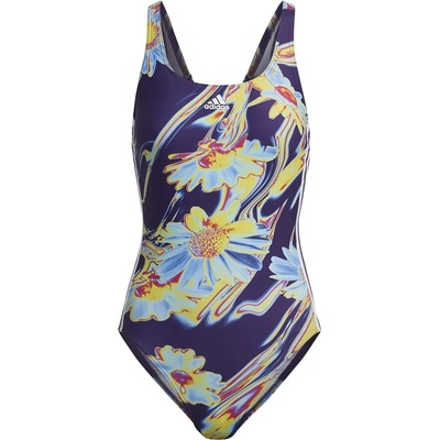 Adidas Дамски бански костюм Adidas Sea 3 Stripe Swimsuit Womens - Drk Purple