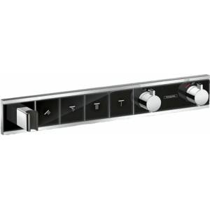 Hansgrohe Rainselect Смесител за душ с 4 функции и лъскав черен хромиран термостат (15357600)