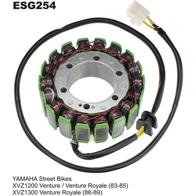 ELECTROSPORT vinutí alternátoru (stator) YAMAHA XVZ 1200/1300 VENTURE ROYALE (83-89)