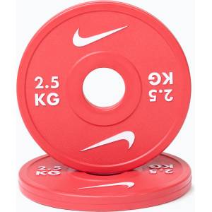 Nike strength Тежести Nike Strength Change Plates 2 x 2, 5 kg red/white