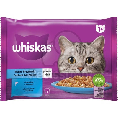 Whiskas Fish Selection jelly 4x85 g