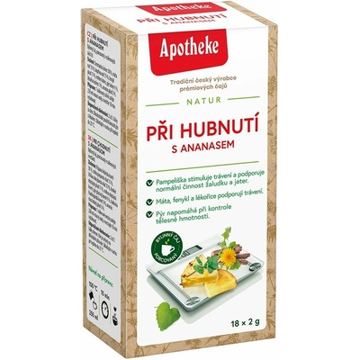 Apotheke čaj Při Hubnutí s ananasem 18 x 2 g