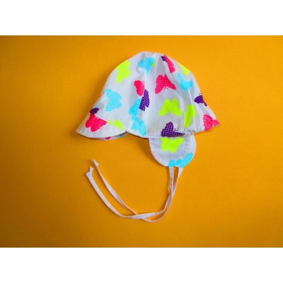 Arex ČR plátěná čepice s kšiltem bílá+růžová