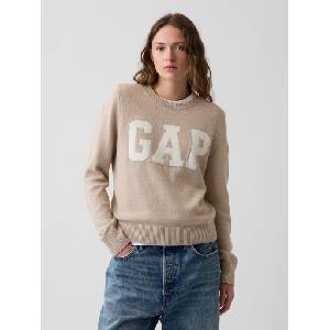 GAP Пуловер с логото на GAP GAP | Bezhov | ЖЕНИ | XXS