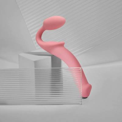 Strap-on-me Dildo připínací Bendable růžové S