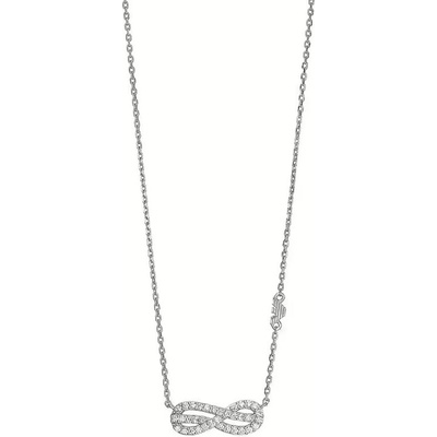 Emporio Armani Nadčasov stříbrný náhrdelník s kubickými zirkony EG3597040
