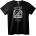 NOONEBRAND Тениска Етерен Ангелски Омагьосване - 2XL, Black