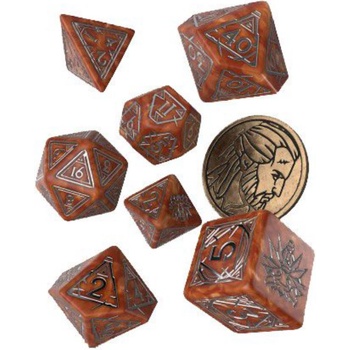 Sada kostek Zaklínač Geralt, farba měděno-stříbrná