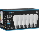 Mexen Nova 6x LED крушка E27, A60, 15W, Студена - 6500K, 1575 lm - L100-E27-1565-01x06 (L100-E27-1565-01x06)