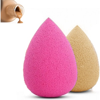 Jenifer 263.77080 hubka na make-up Puffy růžová krémová 2 ks