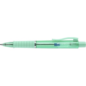 Faber-Castell Химикалка, 0, 34 мм, с бутон, ментовозелен корпус, FABER-CASTELL "Poly Ball View Aurora", синя (145767)