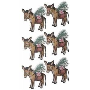 TITANUM Adhesive 3D Aspen Paper Decorations 6pcs