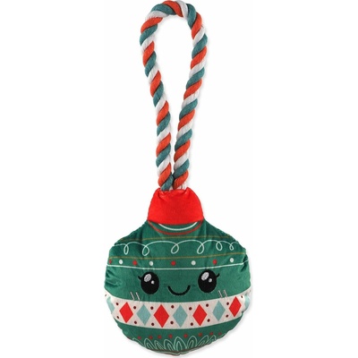 Dog Fantasy Winter Tale ozdoba vánoční pískací zelená 30 cm